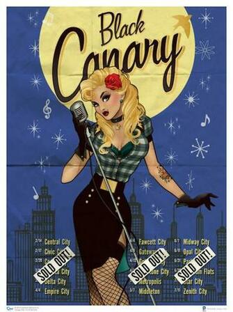 Black Canary Dc Comics Bombshell Poster