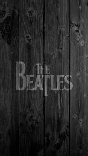 iPhone Wallpaper Wood Custom Beatles
