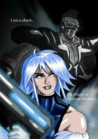 Killer Frost And King Shark Ii By Adamantis