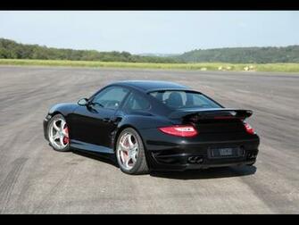 Techart Porsche Turbo Aerodynamic Kit Ii Black Rear Angle