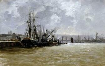 Wallpaper Ship Home Picture Pier Seascape Carlos De Haes The