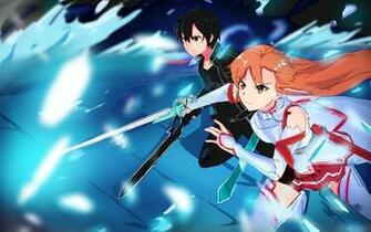 Wallpaper Of Anime Asuna Yuuki Kazuto Kirigaya Kirito Sao
