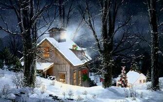 Outdoor Scene Snowy Cabin Lake Related Aircraft Pilot Wallpaper