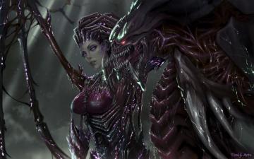 Wallpaper Starcraft Pc Gaming Fan Art Sarah Kerrigan Queen