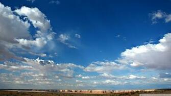 Clouds In Blue Sky Wallpaper