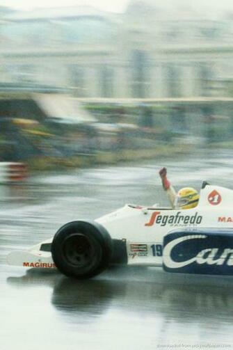 First Ayrton Senna Formula Race Wallpaper For iPhone