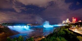 Niagara Falls At Night HD Wallpaper