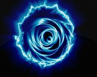 Blue Neon Background Wallpaper HD