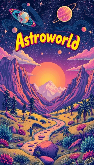 Astroworld HD Retro Wallpaper