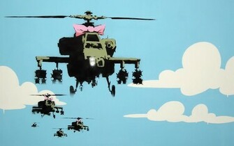 Disfruteis Daily Wallpaper Banksy Solider Pat Down