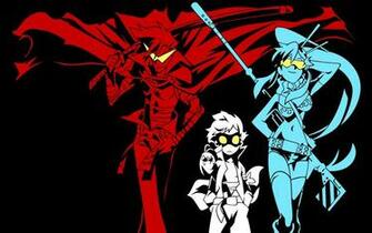 Gurren Lagann Wallpaper Ttgl Wp Silhouettes Simon Kamina