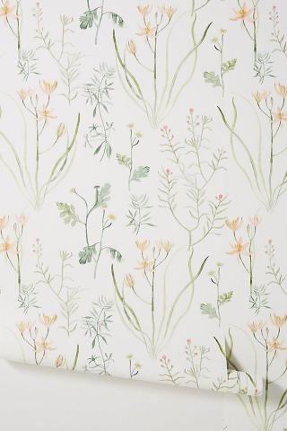 Alpine Botanical Wallpaper Anthropologie