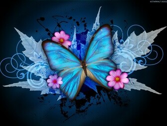 Blue Butterfly Wallpaper HD In Cute Imageci