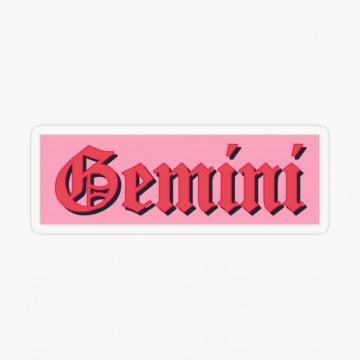 Gemini Goth Font By Gabyiscool Sticker
