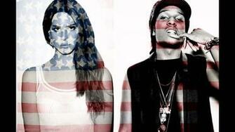 Asap Rocky Flag With Girl Rap Wallpaper