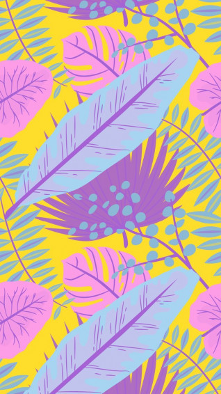 Tropical Leaves Colorful iPhone Wallpaper Fondos De Pantalla