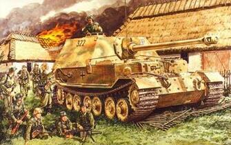 German Ferdinand With Infantry Wallpaper And
