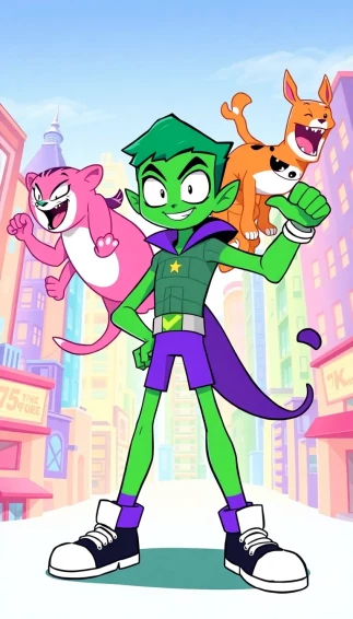 Beast Boy Teen Titans Go Wallpaper