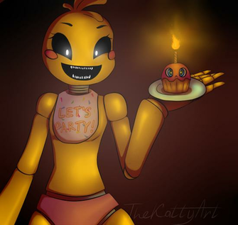 Fnaf Toy Chica By Thekattyart