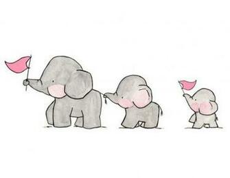 Group Of Familly Elephants Love Cute Animals We Heart It