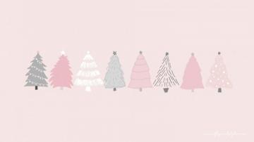 Christmas Aesthetic Computer Wallpaper Top