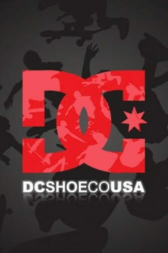 Dc Shoes Logo iPhone Wallpaper Red And White
