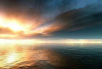 Beautiful 3d Sunset Landscape Wallpaper