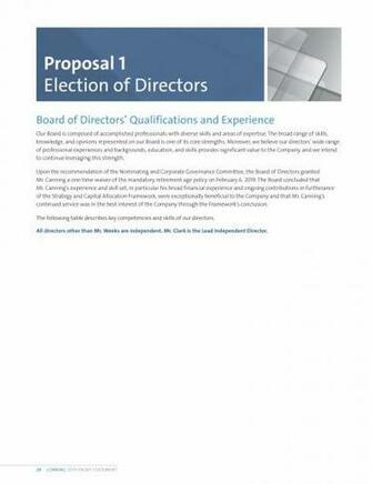 Corning Incorporated Proxy Statement