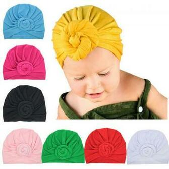 Details About Cute Newborn Kids Baby Boys Girls Turban Donut