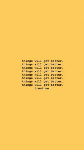 Emily Adams On Lock Screens In Yellow Quotes