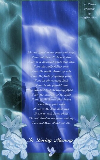 In Loving Memory Saffyremoon Background