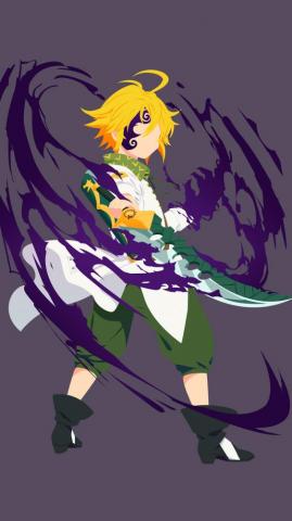 Meliodas Sword Lostvayne Minimalist Nanatsu No Taizai 8k Wallpaper