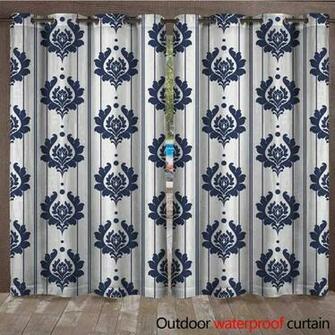 Amazon Blountdecor Porch Curtains Retro Wallpaper Seamless