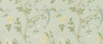 Summer Palace Eau De Nil Floral Wallpaper At Laura Ashley