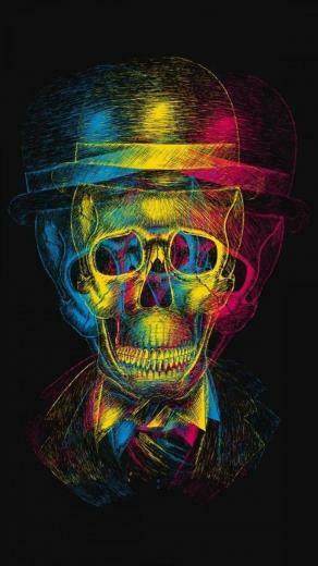 Day Of The Dead Skull Wallpaper HD Background