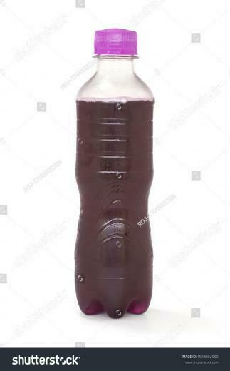 Purple Soft Drinks On A White Background Sponsored