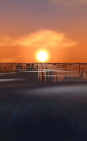 Explore The World Of Minecraft At Sunset Wallpaper