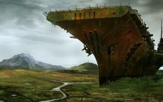 Old Battleship Wallpaper