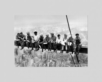 Lunch Atop A Skyscraper Poster Photography Wallpaper