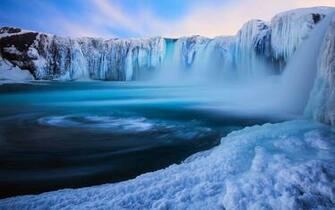 Waterfall In Iceland Wallpaper Nature