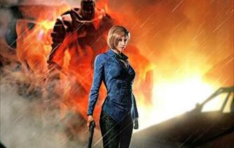 Wallpaper Rendering Fire Jill Valentine Nemesis