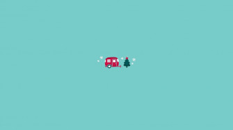 Soft Aesthetic Minimalist Christmas Computer Wallpaper