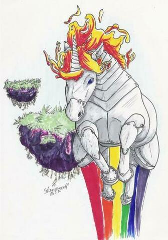 Robot Unicorn Attack By Silverwerwolf