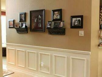Faux Wainscoting Wallpaper Brick Wall Beadboard