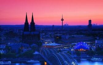 Cologne Cathedral In The Twilight Germany Wallpaper