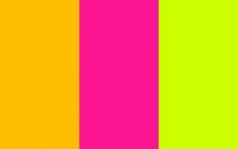Fluorescent Orange Pink Yellow Three