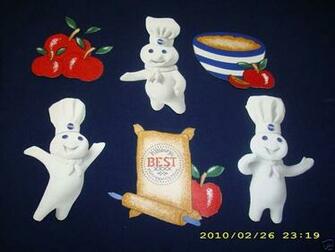 Pillsbury Doughboy Apples Wallpaper Border Cut Outs