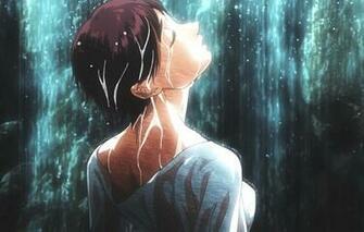 Wallpaper Girl Rain Anime Face Berserk Artist Artwork Shirt