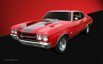 Wallpaper Mfr Gm Chevelle Ss Red Coupe Lfv