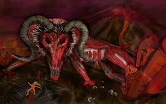 Satanic Satan Demon Fantasy Occult Evil Wallpaper